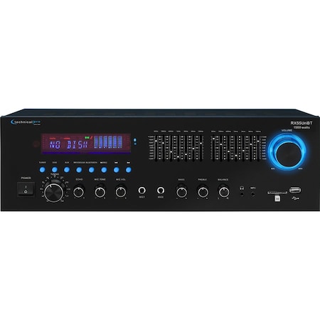 Technical Pro Technical Pro rx55uribt Professional Receiver with USB and SD Card Inputs with Bluetooth Compatibility rx55uribt
