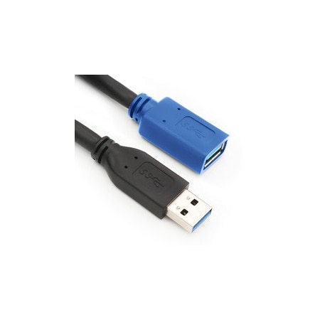 Cable Wholesale USB 3.0 Active Extension Cable, Type A Male / Type A Female, CMR, 25 Feet, Black 12U3-02125