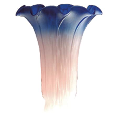 Meyda 3.5 Inch W X 5 Inch H Pink/Blue Lily Shade 10185