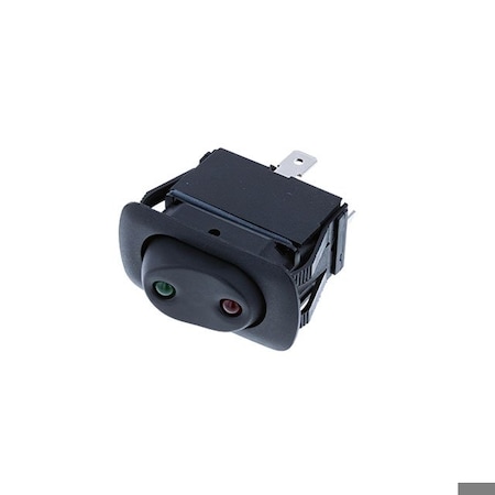 Switch Components Sealed Rocker IP56 Waved, 4P SPDT ON-ON, Red/Green LEDs SRA2-1D-DC-1-RG