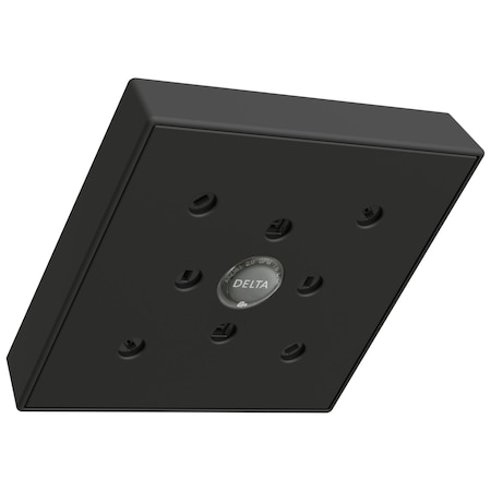 Delta Universal Showering Components H2Okinetic Single-Setting Raincan Shower Head In Matte Black RP70171-BL15