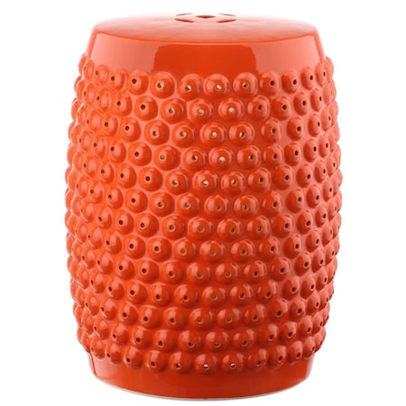 Safavieh Stella Nail Head Stool- Orange - 17 x 13 x 13 in. ACS4530D