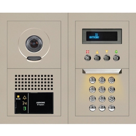Aiphone Video Entry System, 10-5/8"W x 8-55/64" H GTV-DES202B