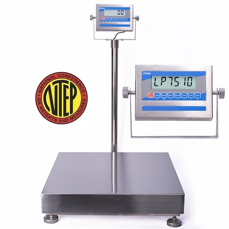 Prime Systems Prime NTEP 12x12 Stainless Bench Scale 100 lb x 0.02 lb w Indicator PS-NT1212SS-100