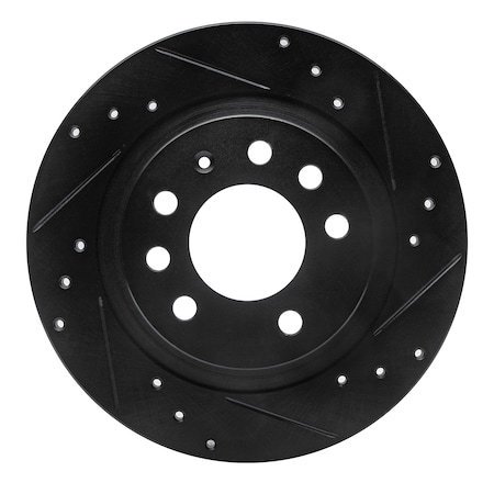 Dynamic Friction Co DFC Brake Rotor - Drilled and Slotted - Black 633-53006R