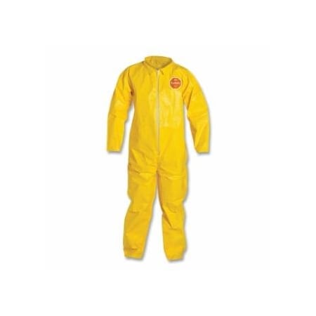 Dupont Tychem 2000 Coverall, Serged Seams, Collar, Zipper Front, Open Wrists and Ankles, Storm Flap, 12PK 251-QC120S-2XL
