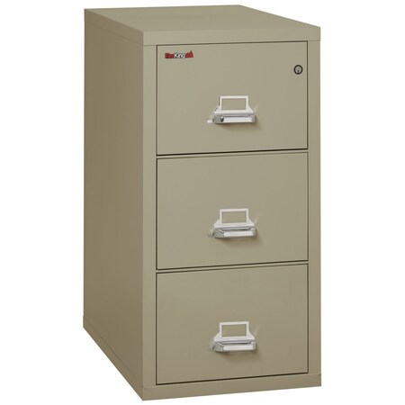 Fireking 3 Drawer, 1 Hr Fire & Impact Rated, Vertical, 31" depth Legal Pewter 3-2131-CPE
