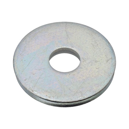 Zoro Select Flat Washer, For Screw Size 1 in , Steel Zinc-Plated Finish Z9677-A