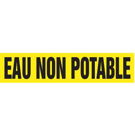 Accuform FRENCH PIPE MARKER EAU NON POTABLE CRPK541STB