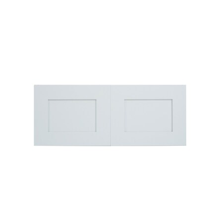 Cambridge Everest 30 in. W x 12 in. D x 18 in. H Ready to Assemble Shaker Wall Bridge Kitchen Cabinet in White SA-W3018-SW-KIT