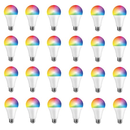 Infibrite A21 WiFi Smart LED Light Bulb, 12W 1100LM, Alexa/Google/SIRI, ETL and Energy Star, 24PK IB-008-1-12W-WH-24PK