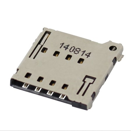 Attend Micro SIM Card Socket Push-Push Type, 8 Pinw/switch, 5u in. 115Q-BCA0
