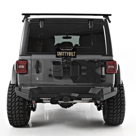 Smittybilt 18C WRANGLER JL 2/4DR HD PIVOT TIRE CARRIER; BLACK POWDER COAT 7743