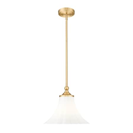 Z-Lite Fleur Modern Gold 1 Light Pendant 1958P12-MGLD