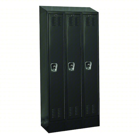 Hallowell Locker, 12 in W, 15 in D, 78 in H URB3258-1ASB-ME