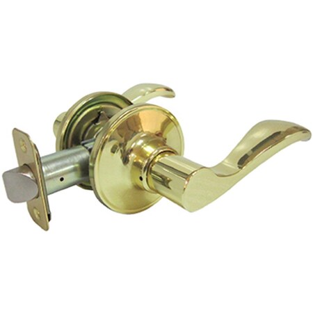 Taiwan Fu Hsing Industrial TruGuard Naples Style Reversible Lever Passage Lockset, Polished Brass 222027
