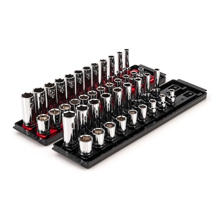 Tekton Socket Set, Steel, 42 Pieces SHD91218