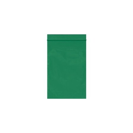 Bubblefast 1000-4 x 6'' - 2 Mil Green Reclosable Poly Bags, 1000PK BFPB3565G