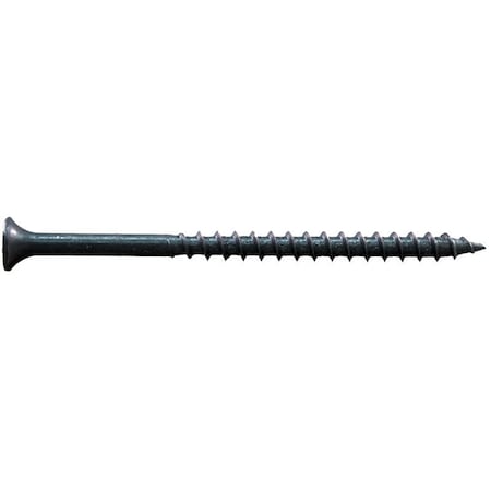 Pro-Fit Deck Screw, #6 x 1-1/4 in, Steel, Flat Head, Combination Phillips/Slotted Drive 297078/0281078