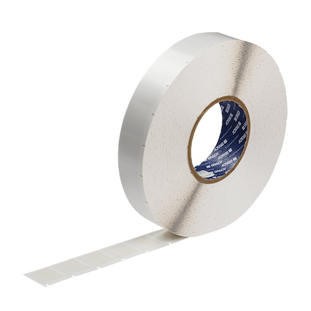 Brady Wraparound Label, White, Vinyl, 1 in W BA62-2-417