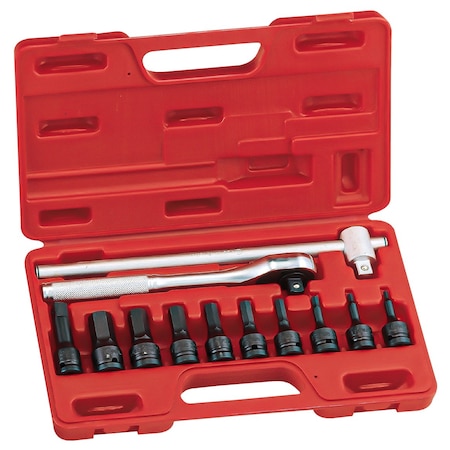 Genius Tools 12PC 1/2in Dr. SAE Hex Head Socket TH-412S