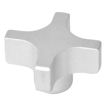 J.W. Winco Hand Knob, 4-Prong CKS-1.00-B1/4-C