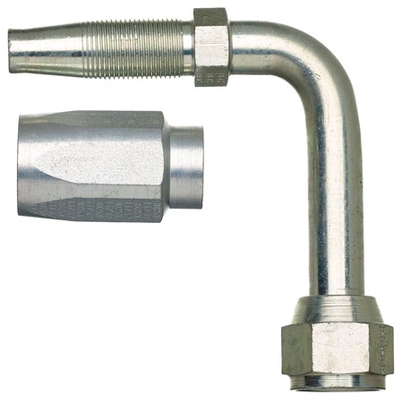 Gates Female Jic 37 Flare Swivel - 45 Bent Tube - Steel C5e Hose G35180-0606