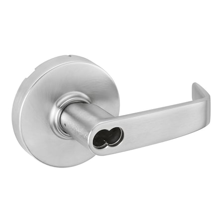 Sargent Classroom Lever Exit Device Trim, L-Rose, L-Lever, SFIC Prep, Less Core, Satin Chrome 70-28C LL 26D