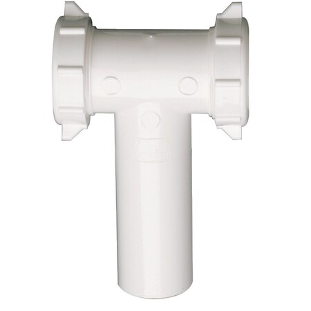 Do It Best 1-1/2'' White Polypropylene Center Outlet Tee DIB20667