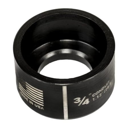 Greenlee Slug-Buster Round Replacement Conduit Die, Round Punch, 3/4 in Conduit/Pipe, Mild Steel, 10 ga 124AV