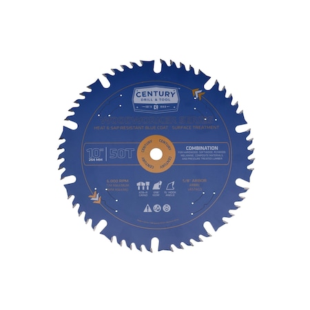 Century Drill & Tool Woodworker Combination Saw Blade 10602