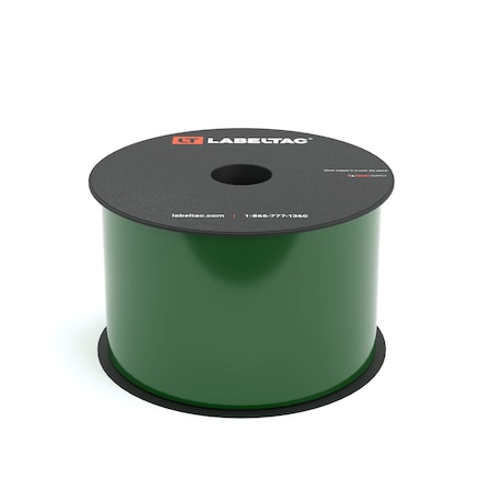 Labeltac LabelTac 4 and Pro Model High Performance 10-Year Vinyl Supply 3in x 150ft, Dark Green LT316HP
