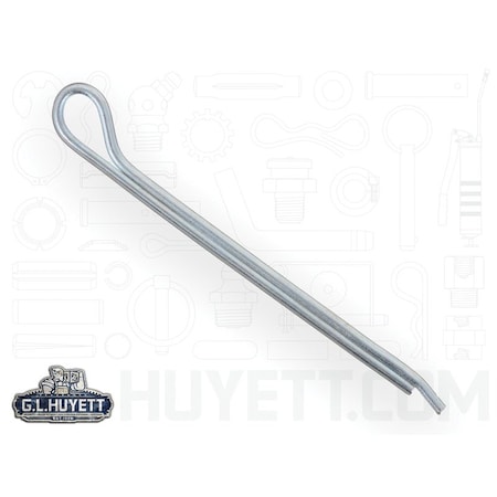 Huyett Hammerlock Cotter Pin, Zinc Plated Carbon Steel, 0.188 in Dia x 3.000 in Effective Length CPHZ-187-3000