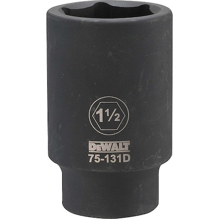 Dewalt Deep Impact Socket, 3/4 IN DR, 1-1/2 SAE DWMT75131OSP
