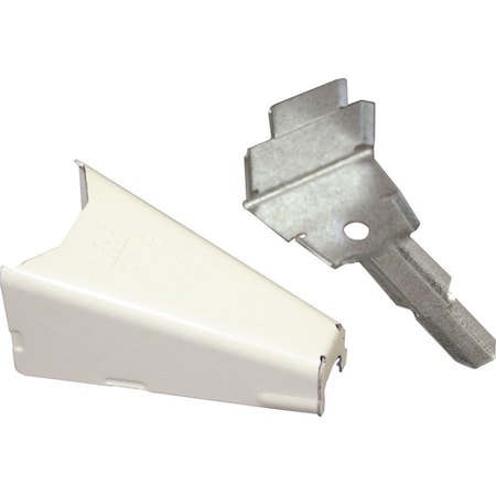 Wiremold Adapter Fitting, Ivory, Steel V1517B