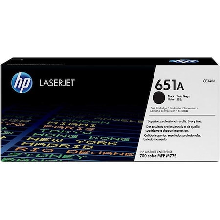Hp 651A (CE340A) Black Original LaserJet Toner Cartridge (13,500 Yield) CE340A