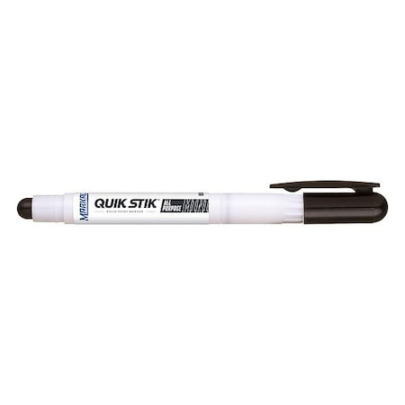 Markal Paint Crayon, Medium Tip, Black Color Family 61129