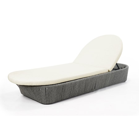 Skyline Design Boston Chaise Lounger with Sunbrella Cushion 24163-LGFRD-CUSH/SU-730