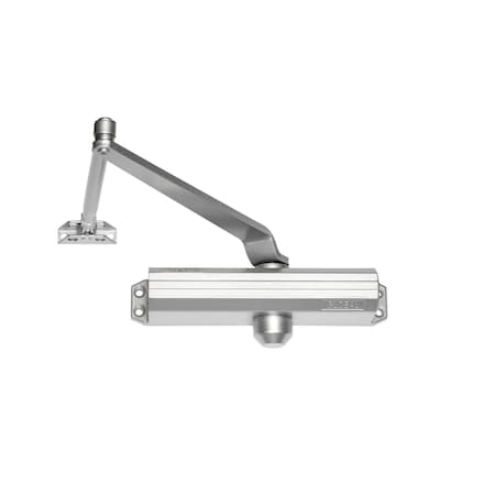 Global Door Controls Commercial Grade 1 Door Closer in Aluminum with Backcheck - Size 3 TC203-BC-AL