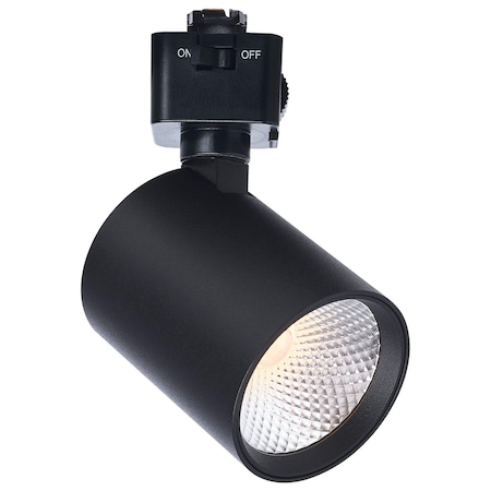 Satco 8 Watt LED Track Head CCT Selectable Dim to Warm J Style 36 Degree Beam Angle 120 Volt Black Round JH5062