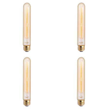 Bulbrite 30 Watt Dimmable Antique T9 Nostalgic Hairpin Incandescent Light Bulbs with E26 Base, 4 PK 861048