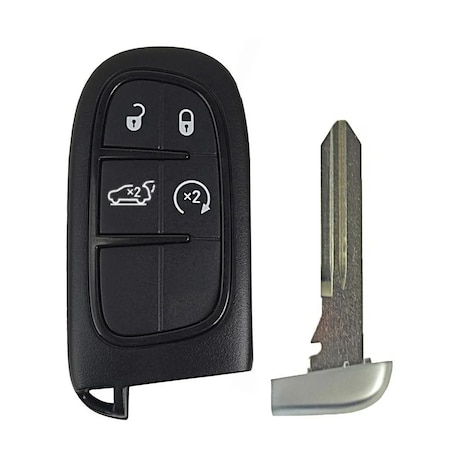 Aks Keys 2019 - 2022 Jeep Cherokee Smart Key 4B - No Panic - Fob FCC# GQ4-54T RC-JEEP-61C
