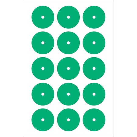 Accuform GAUGE MARKING DECALS 2 in COLOR GREEN GML102GN