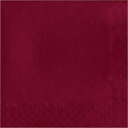 Touch Of Color Burgundy Napkins 3 ply, 6.5", 500PK 583122B