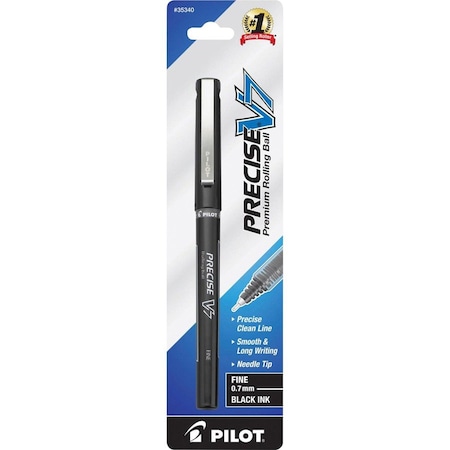 Pilot Precise V7 Fine Premium Capped Rolling Ball Pens, Black PIL35340