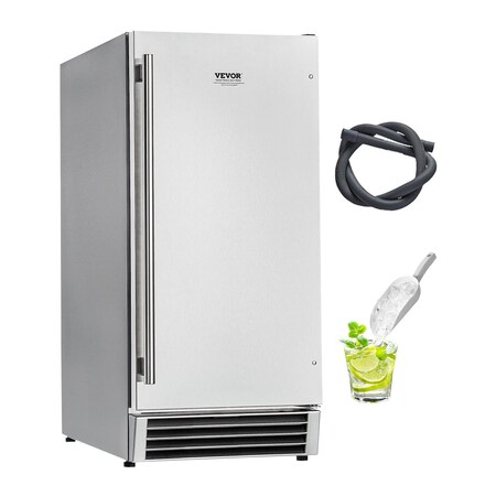 Vevor Undercounter Built-in Ice Maker Machine 50 Lbs/Day Reversible Door Outdoor Use IMD50BIO