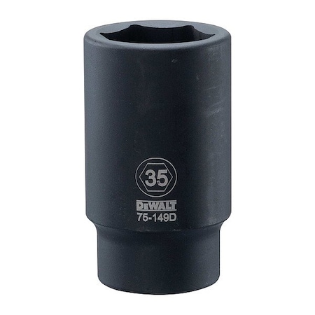 Dewalt Deep Impact Socket, 3/4 IN DR, 35MM DWMT75149OSP