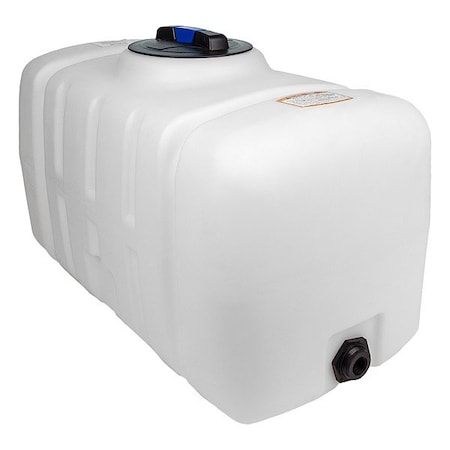Norwesco Utility Tank, 23 in, White, Rectangular 42341-DS