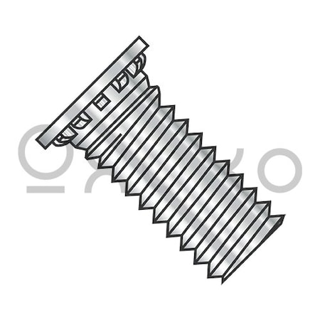 Oxoxo 5/16-18X1 Self Clinching Stud 12 Rib Full Thread 300 Series Stainless Steel, 1000PK 358884
