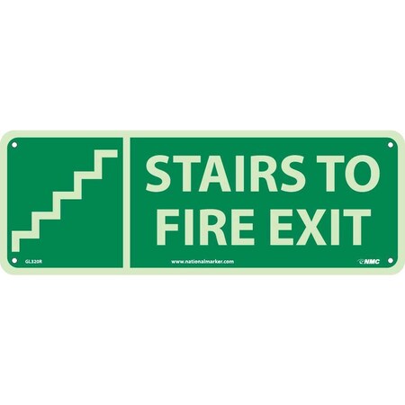 Nmc Stairs To Fire Exit Sign GL320R